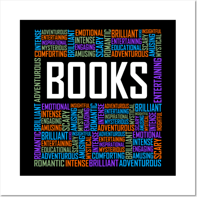 Book Words Wall Art by LetsBeginDesigns